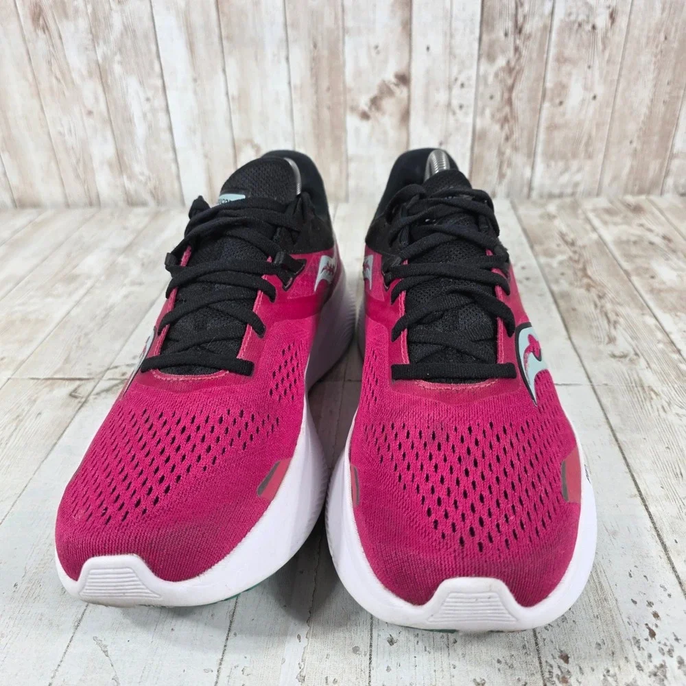 Saucony Ride 15 Womens Running Shoes Berry Black Teal S10830-16 Size 10